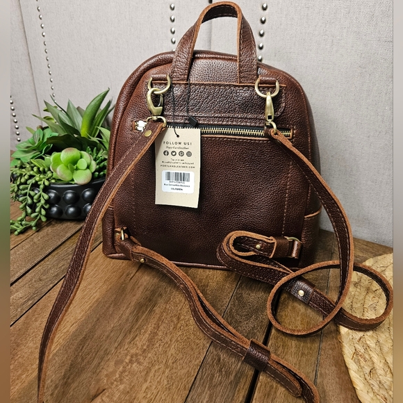 Portland Leather Goods Rue Convertible Backpack Coldbrew main image 11